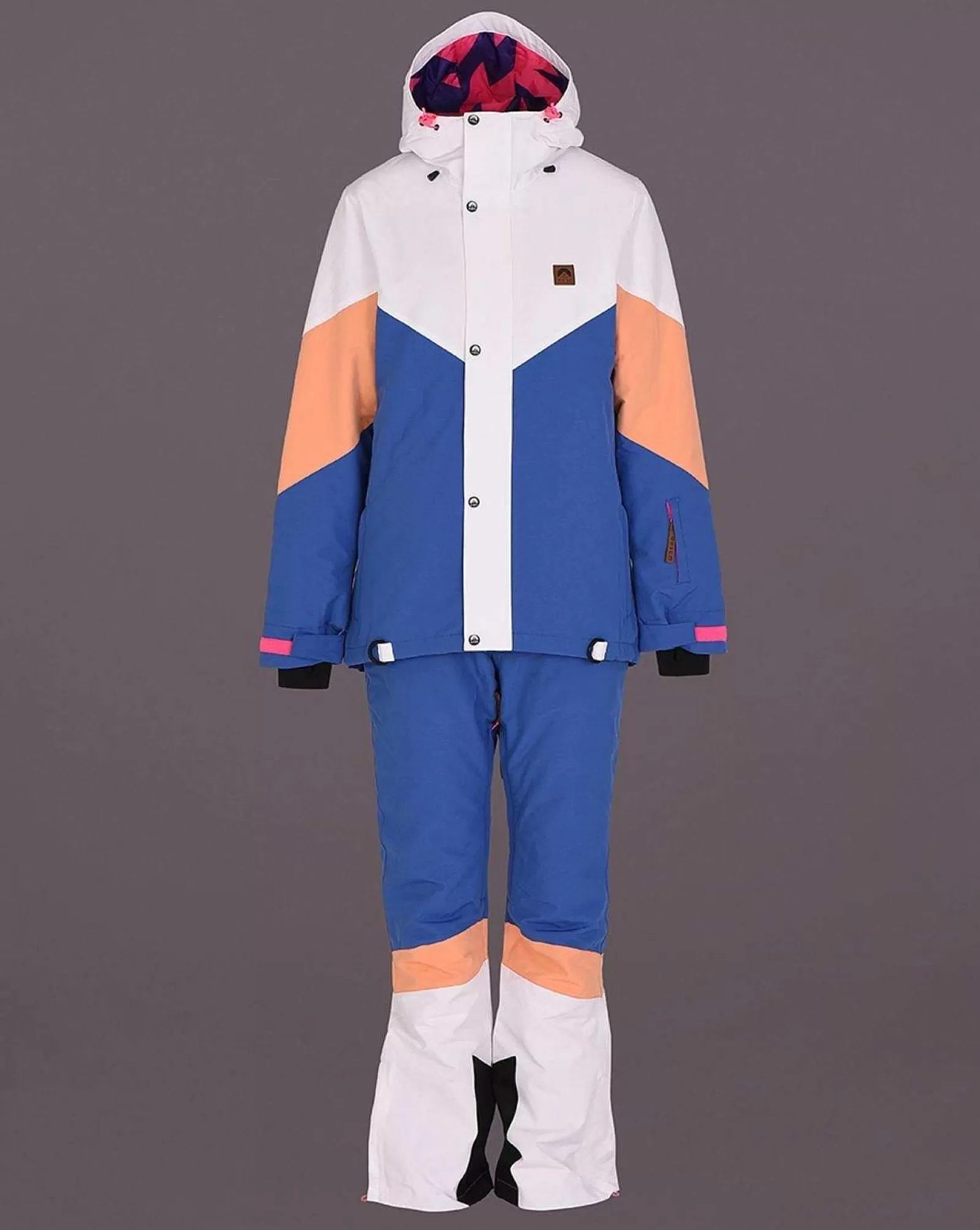 OOSC Snow Pants / Bibs<1080 Women'S Ski & Snowboard Pant - Pastel Peach, White & Blue