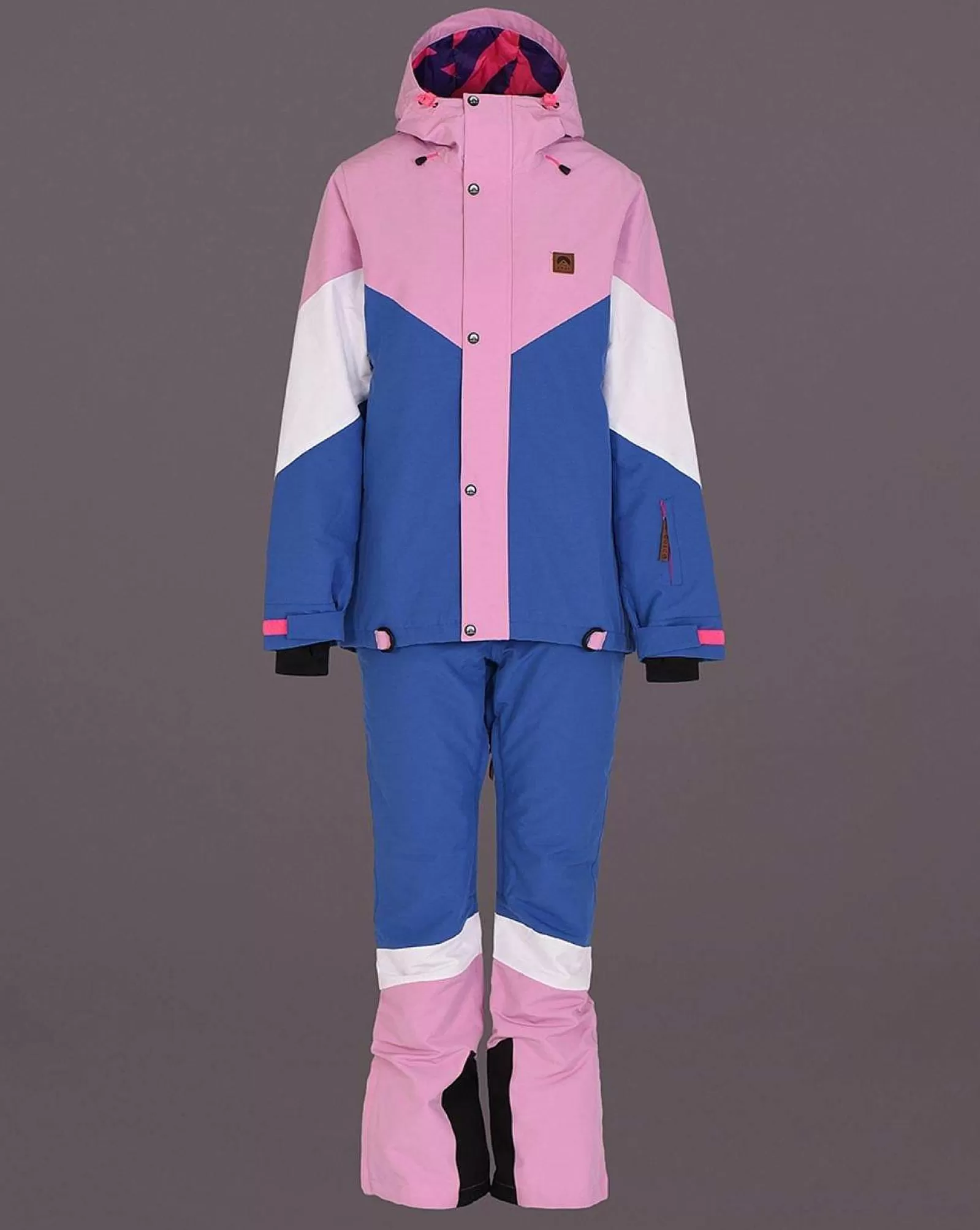 OOSC 1080 Jackets & Pants<1080 Women'S Ski & Snowboard Pant - Pastel Pink, White & Blue