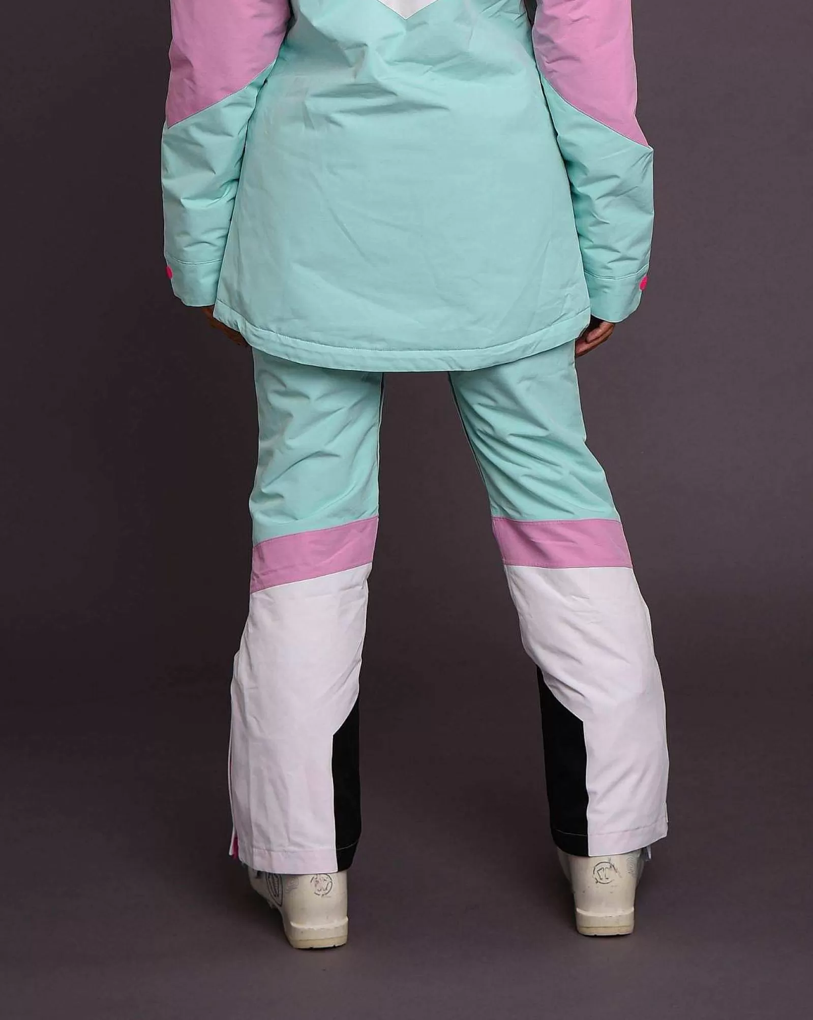 OOSC 1080 Jackets & Pants<1080 Women'S Ski & Snowboard Pant - Pastel Pink, White & Pastel Mint