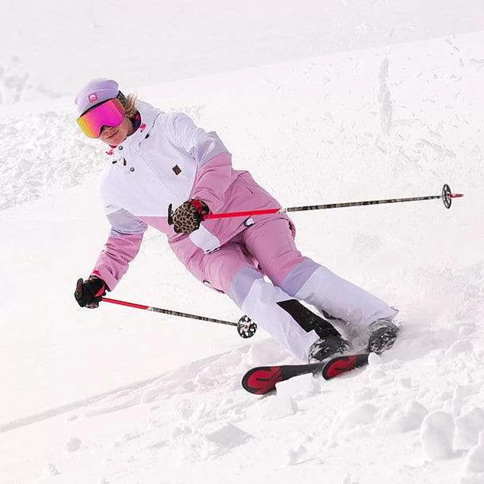 OOSC 1080 Jackets & Pants<1080 Women'S Ski & Snowboard Pant - Pastel Pink, White & Pastel Purple