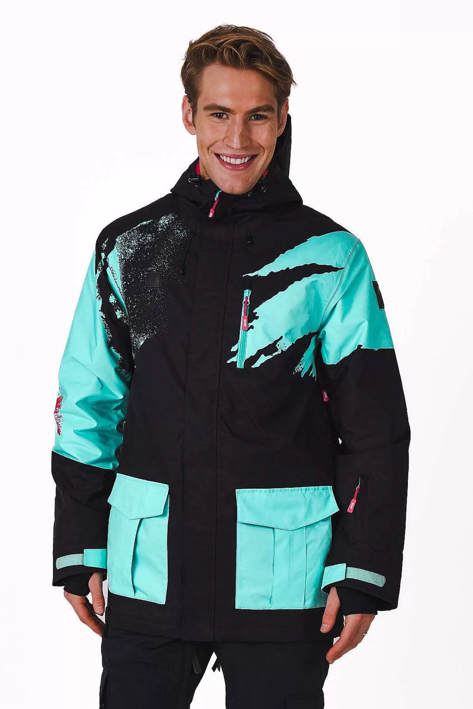 OOSC After Party Jackets<Afterparty Jacket Black & Mint Men'S