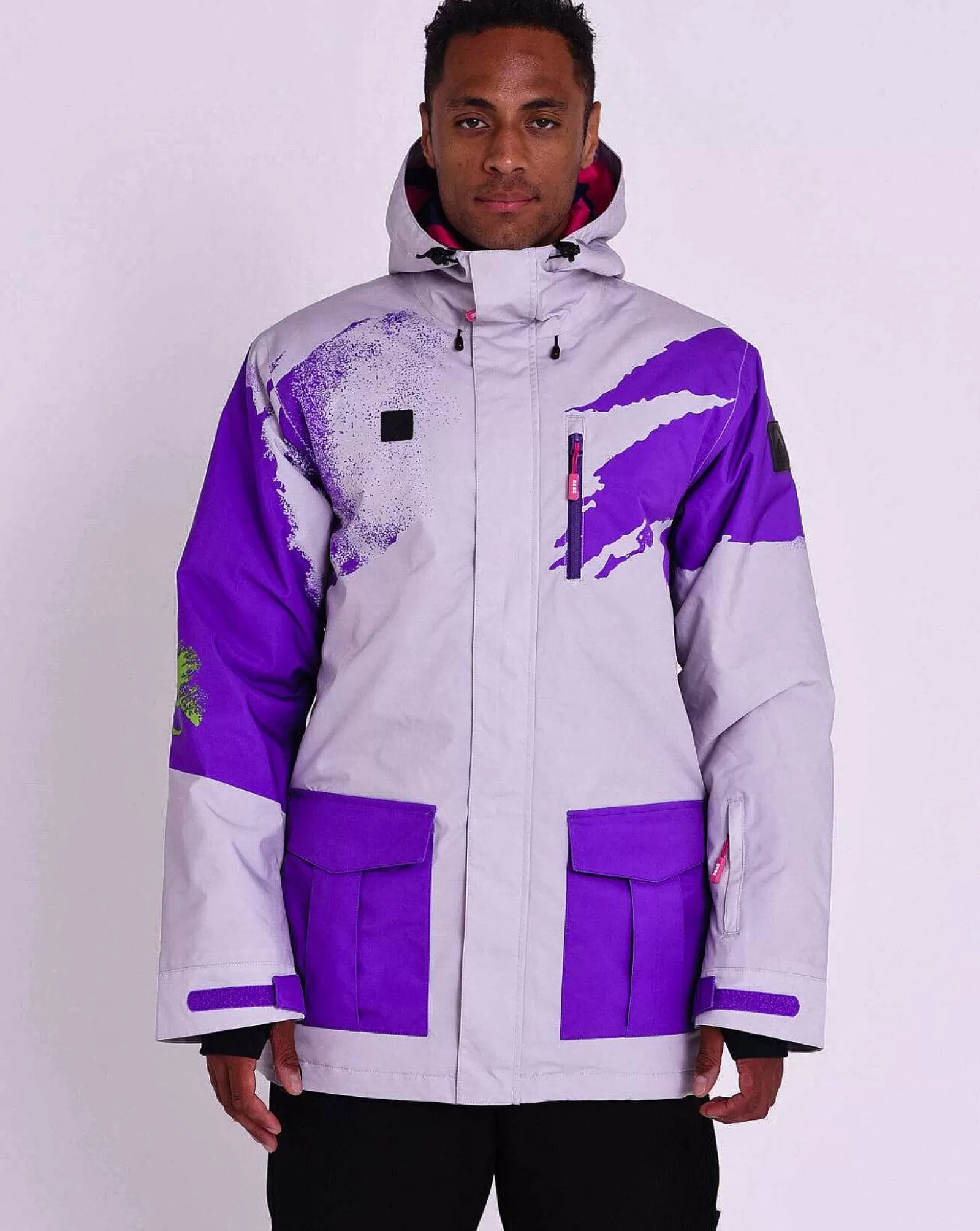 OOSC Snow Jackets<Afterparty Jacket Grey & Purple Men'S