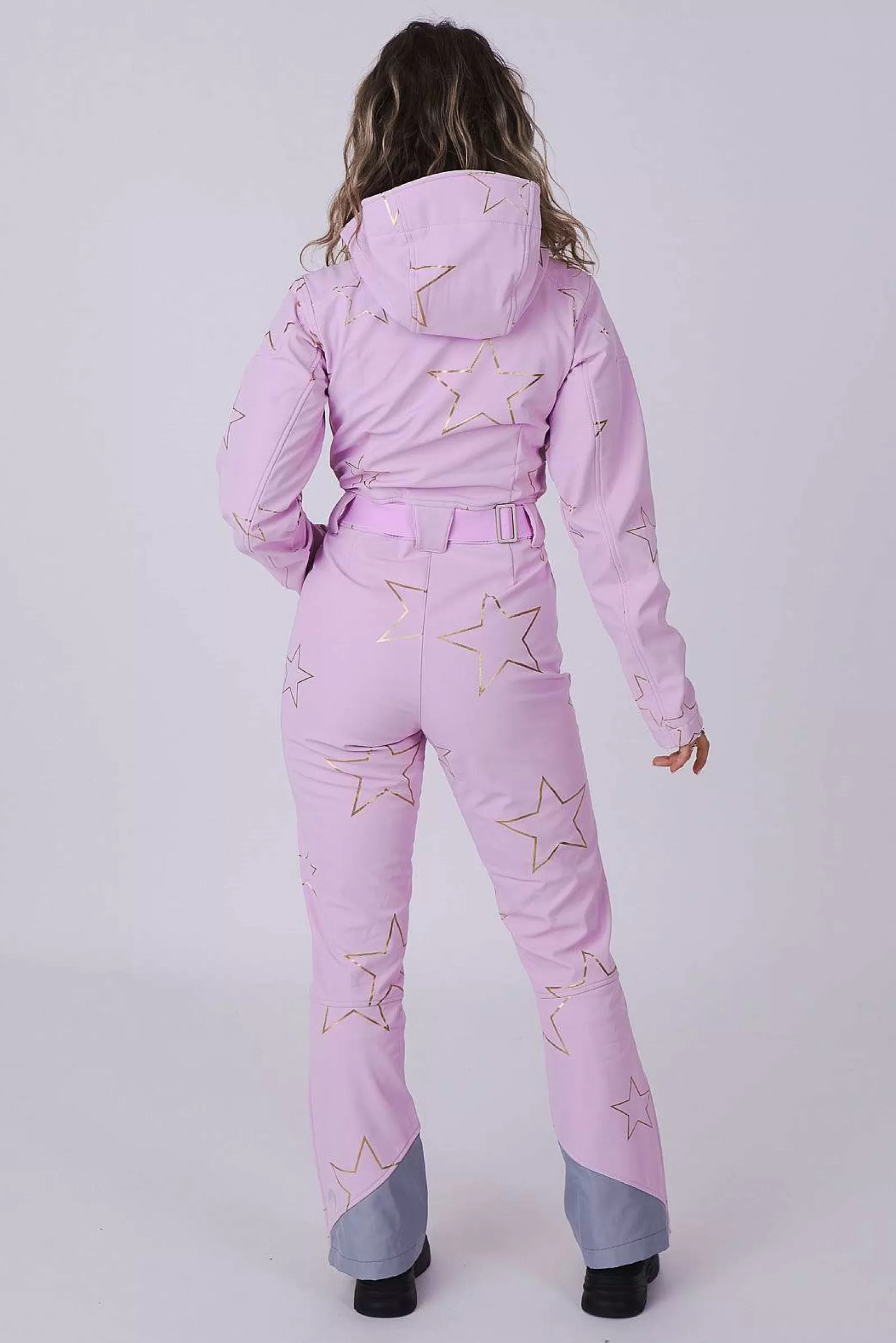 OOSC Chic Luxury<Chic Ski Suit - Pink With Gold Stars