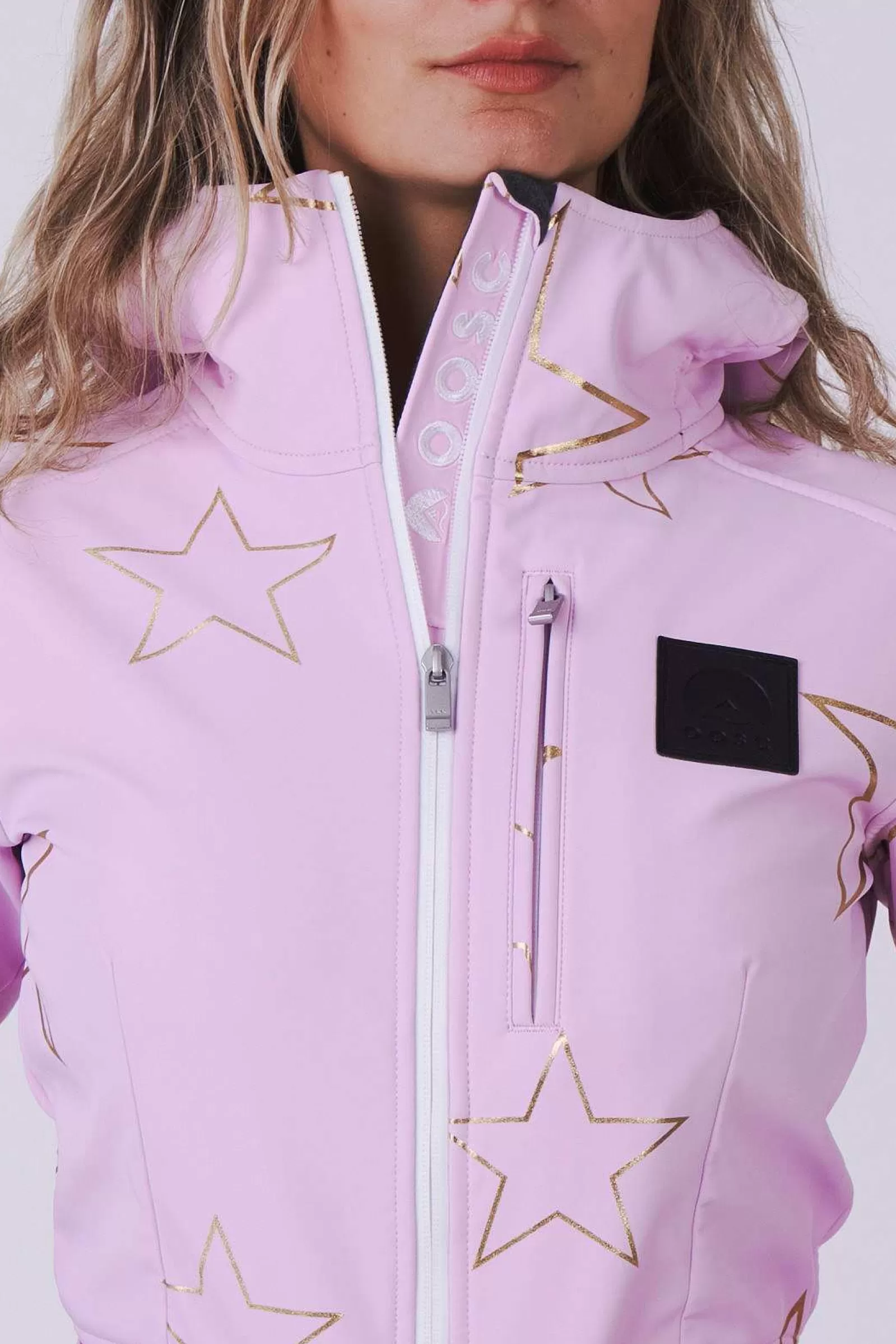 OOSC Ski Suits<Chic Ski Suit - Pink With Gold Stars