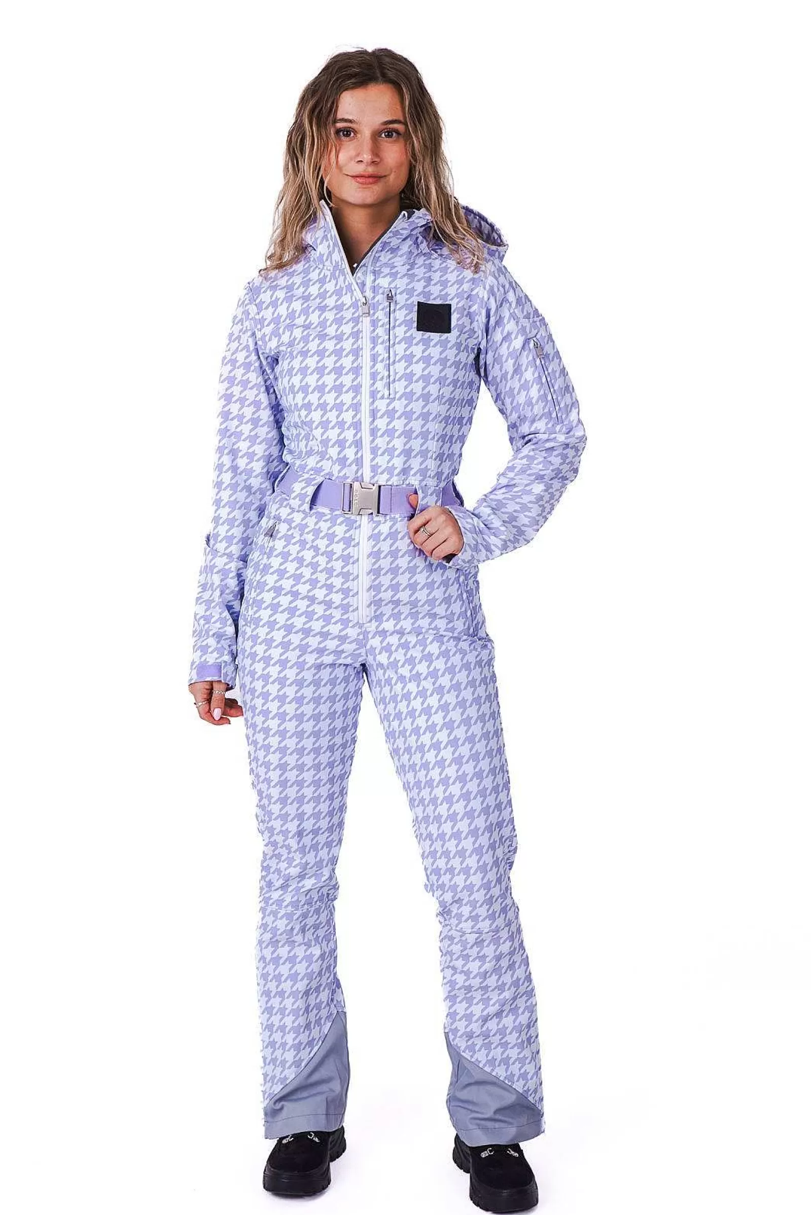 OOSC Ski Suits<Chic Ski Suit - Purple Houndstooth