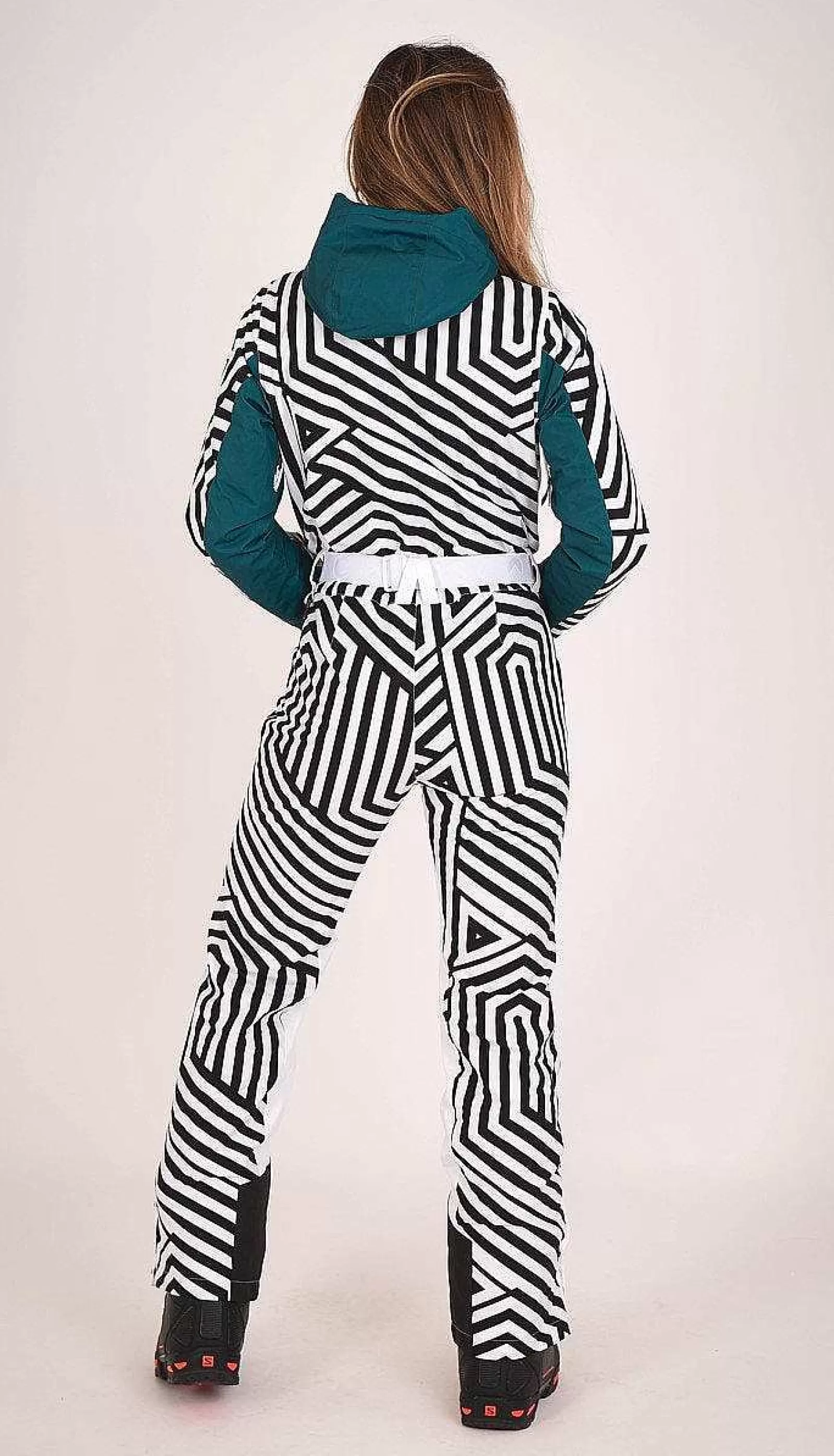 OOSC Ski Suits<Fall Line Black & White Female Ski Suit