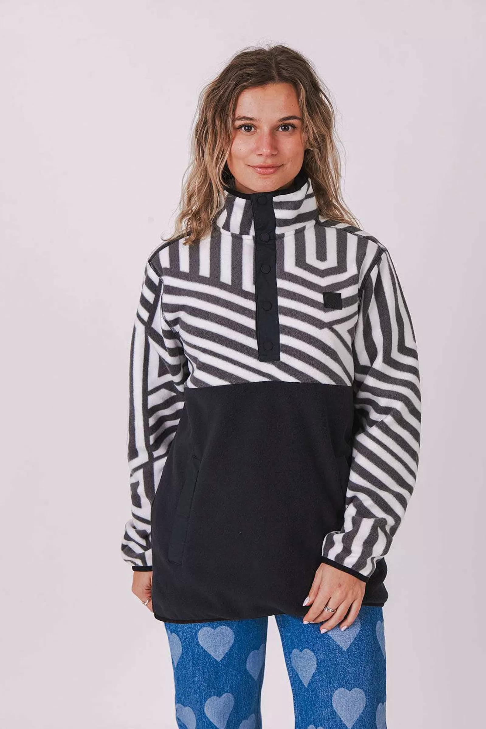 OOSC Fleece<Fall Line Fleece Black - Women'S