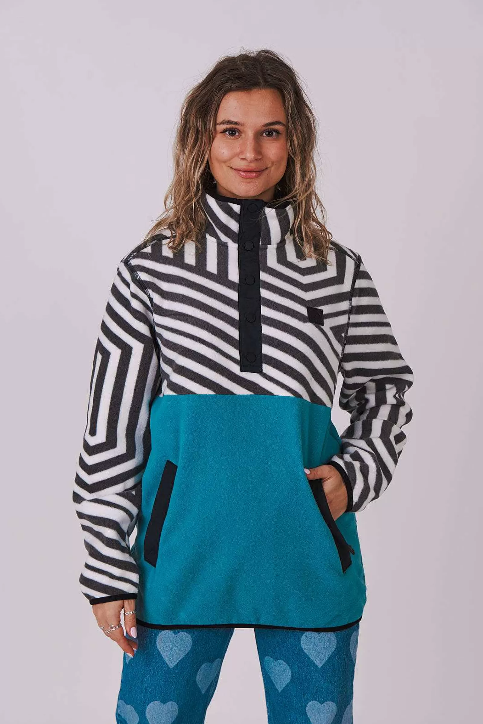 OOSC Fleece<Fall Line Fleece Teal - Women'S