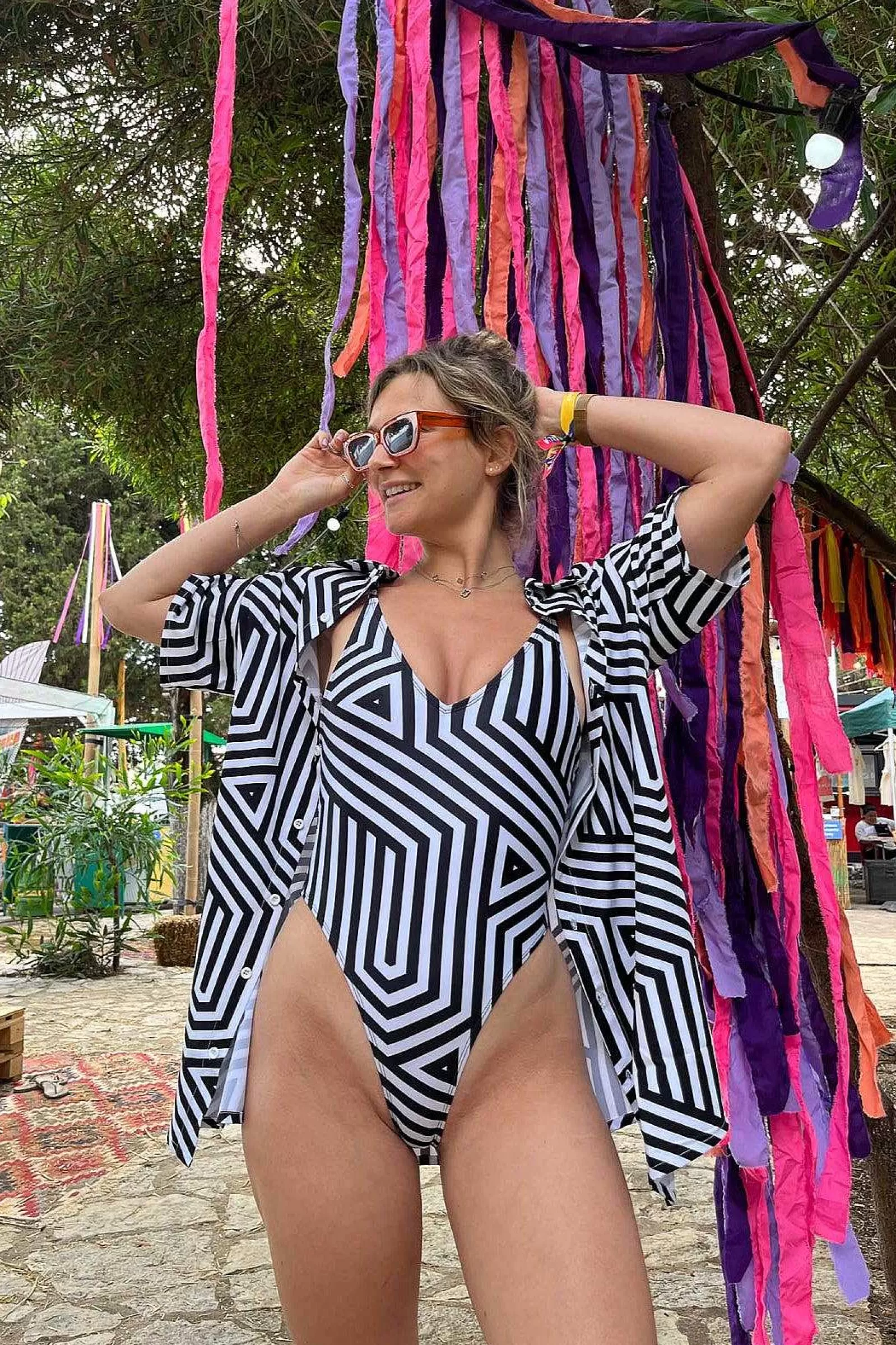 OOSC Swimsuits<Fall Line Onepiece Swim Suit