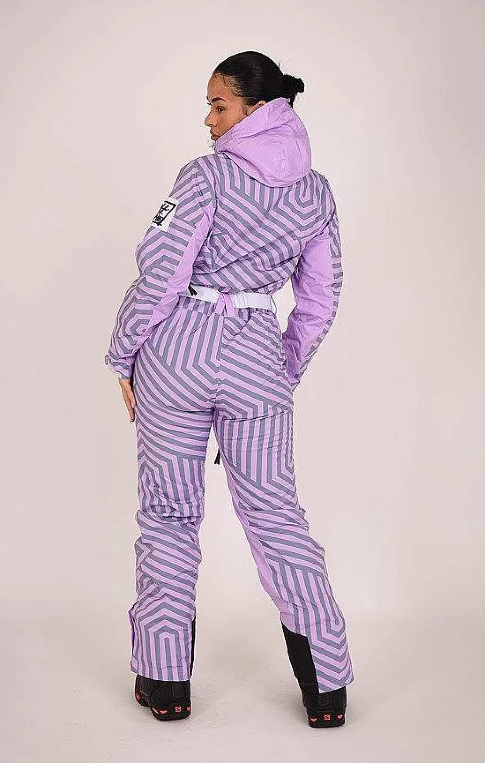 OOSC Curved Ski Suits<Fall Line Purple & Grey Curved Female Ski Suit