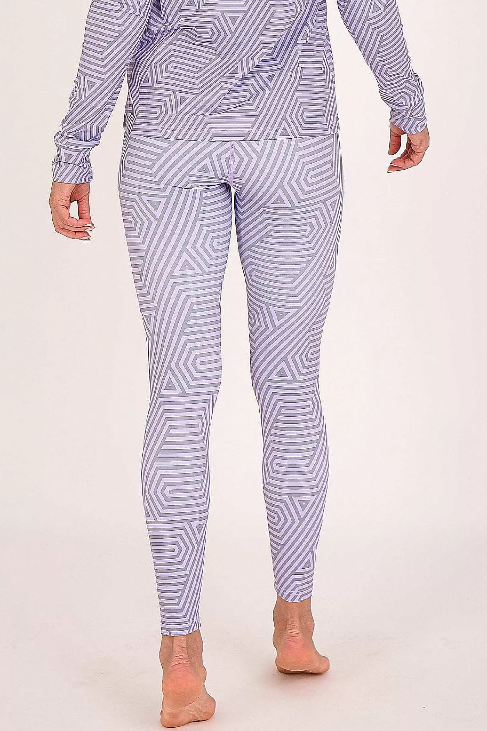 OOSC Baselayers<Fall Line Purple & Grey Womens Baselayer Legging
