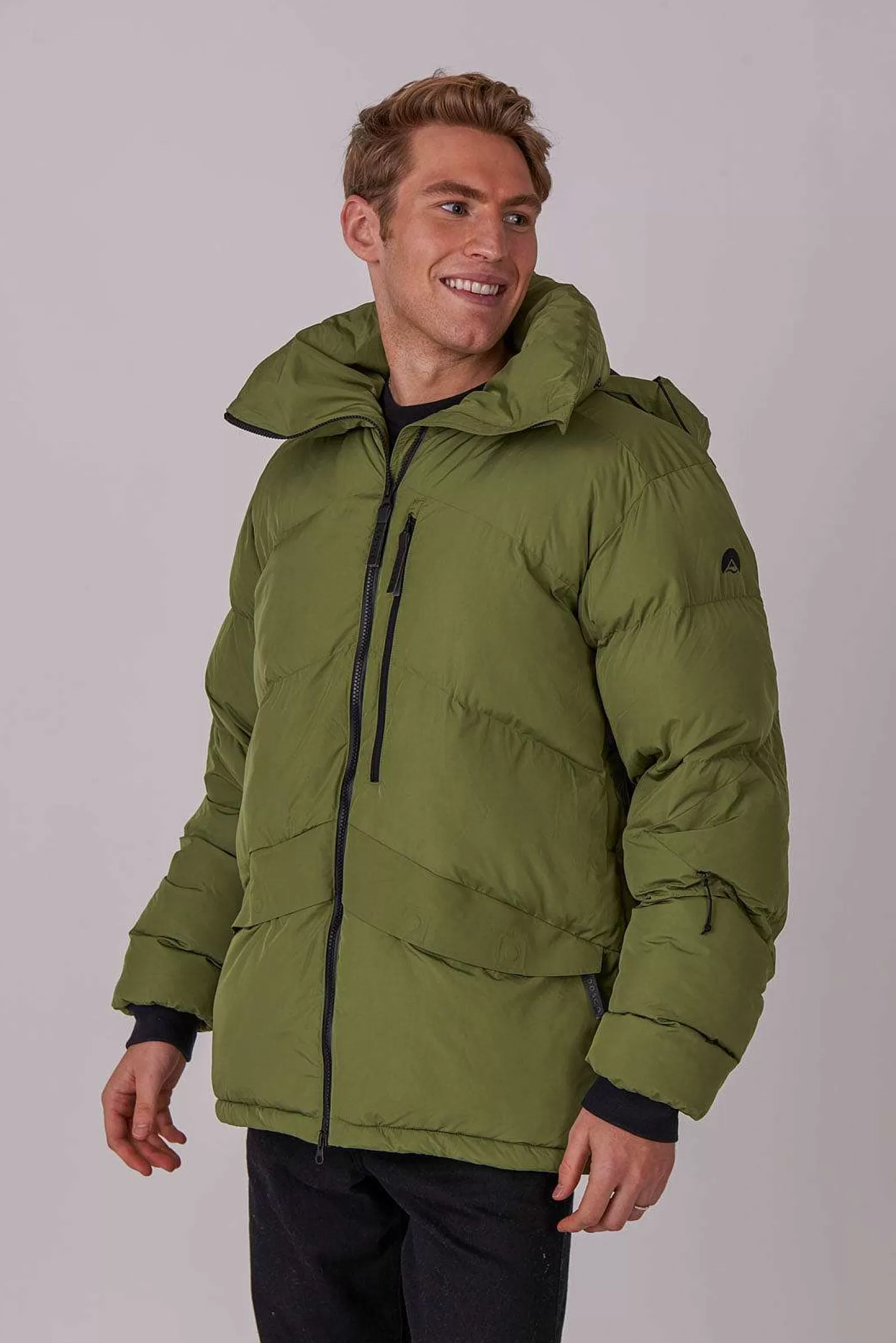 OOSC Puffer Jackets<Men'S Puffer Jacket Khaki