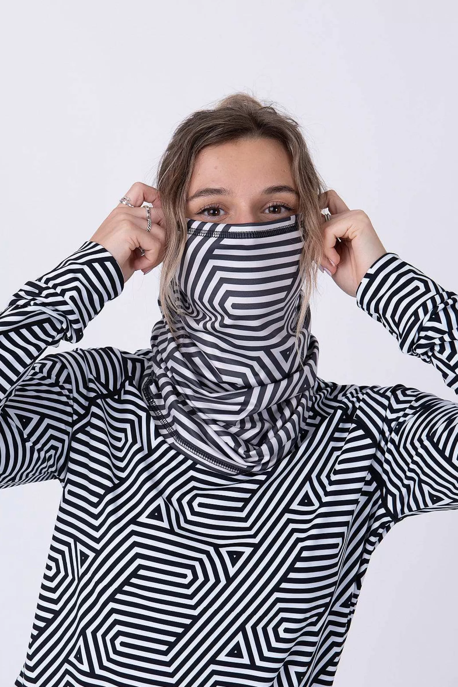 OOSC Neck Warmers< Neckwarmer - Fall Line Print