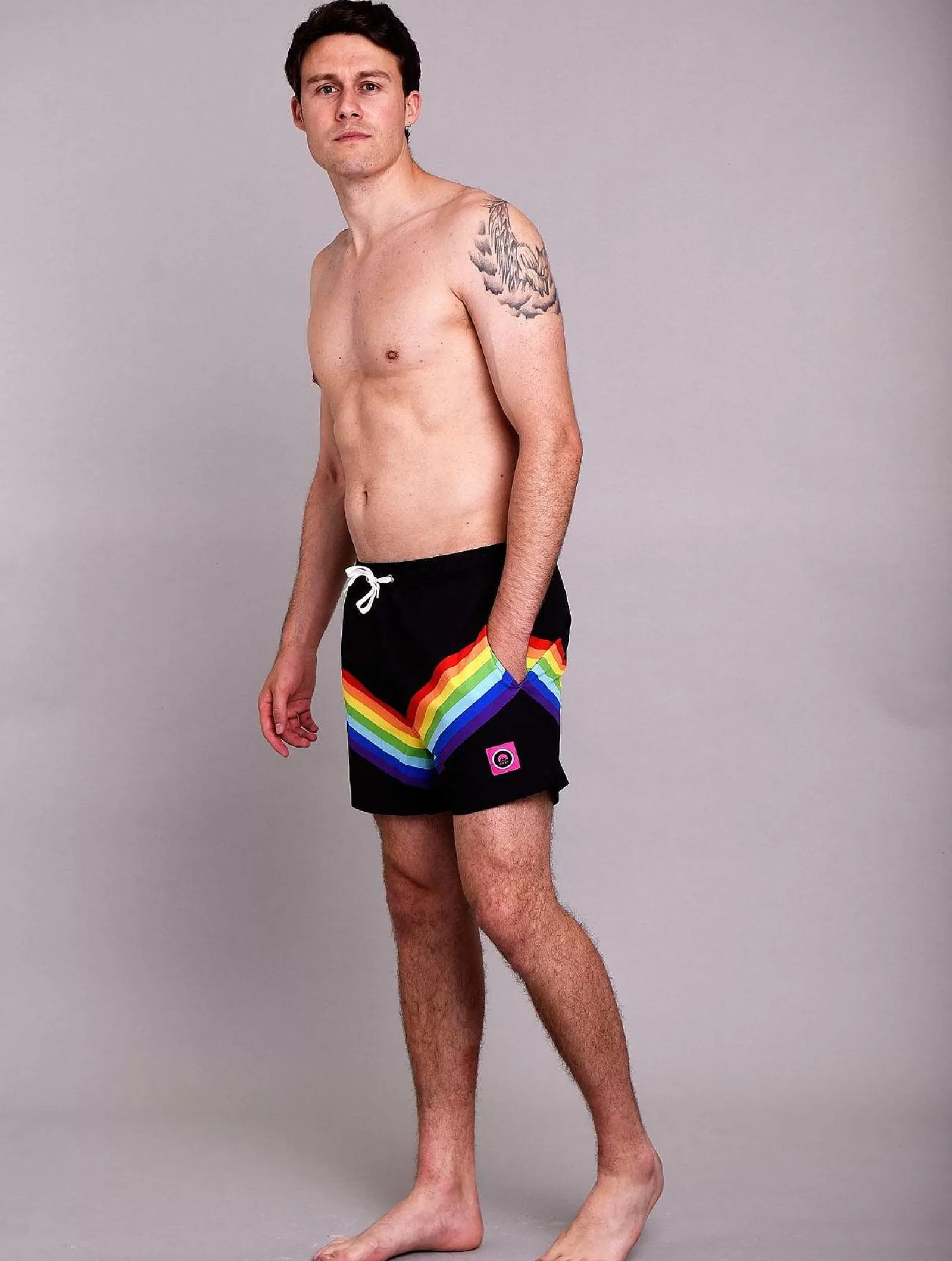 OOSC Swim Shorts<Rainbow Road Men'S Swim Shorts