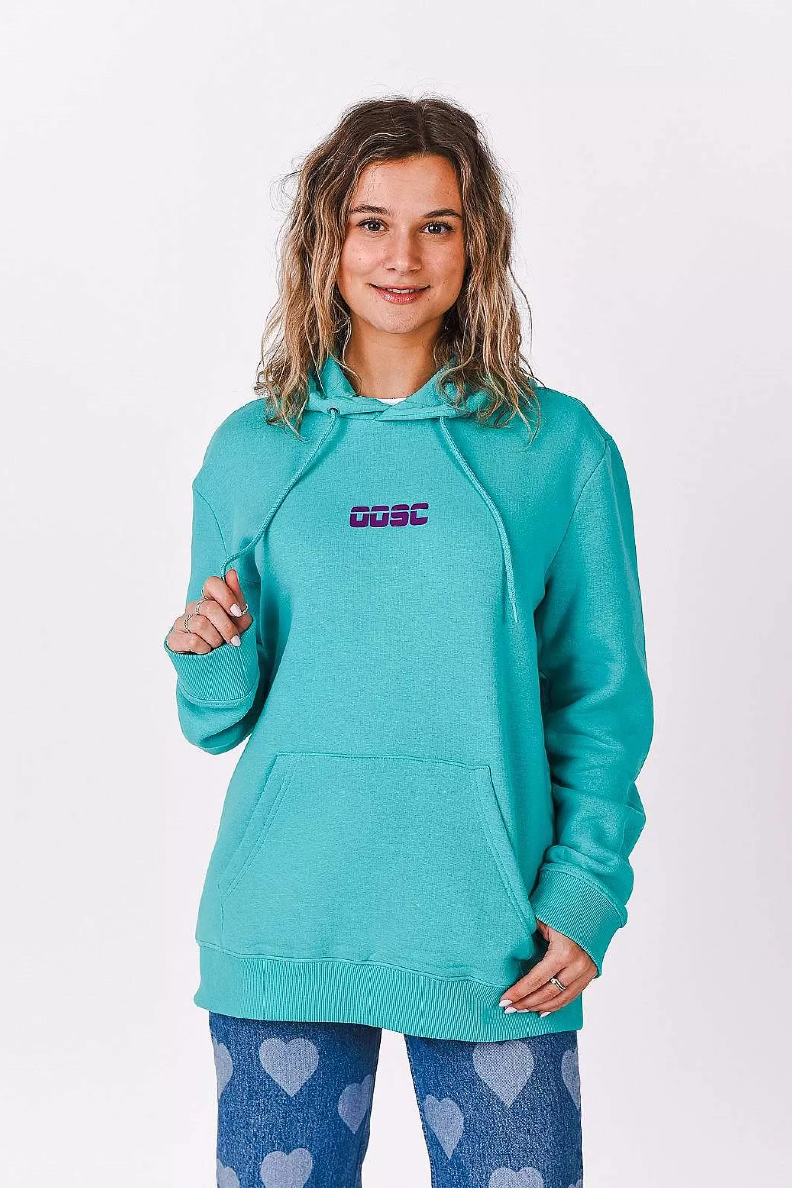 OOSC Hoodies<Retro Hoodie - Aqua