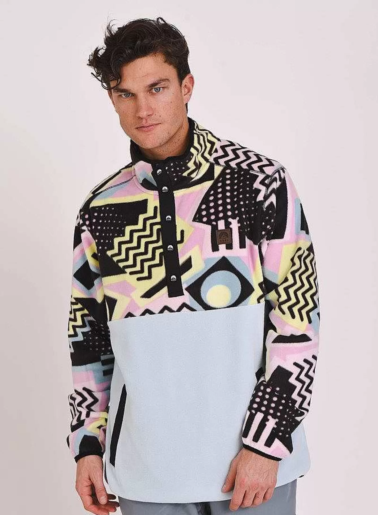 OOSC Fleeces<Saved By The Bell Fleece Baby Blue - Men'S