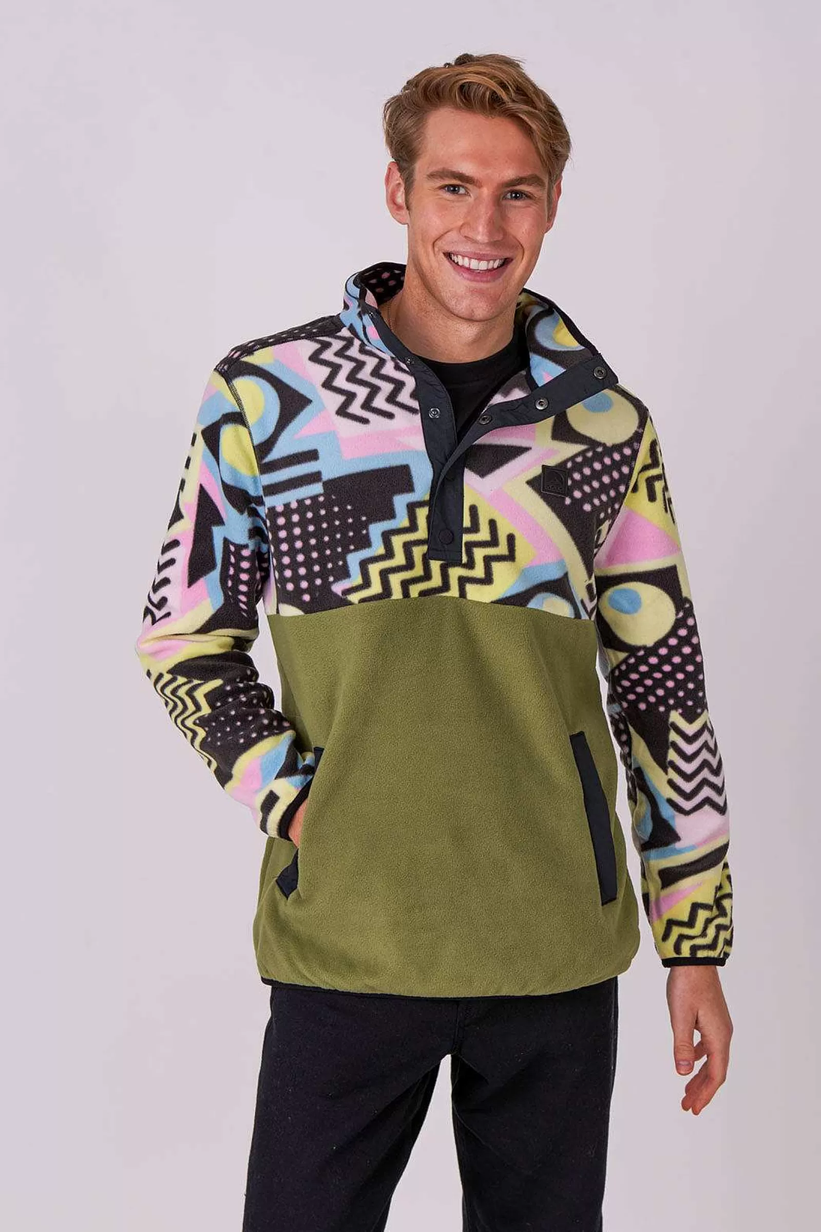 OOSC Fleeces<Saved By The Bell Fleece Khaki - Men'S