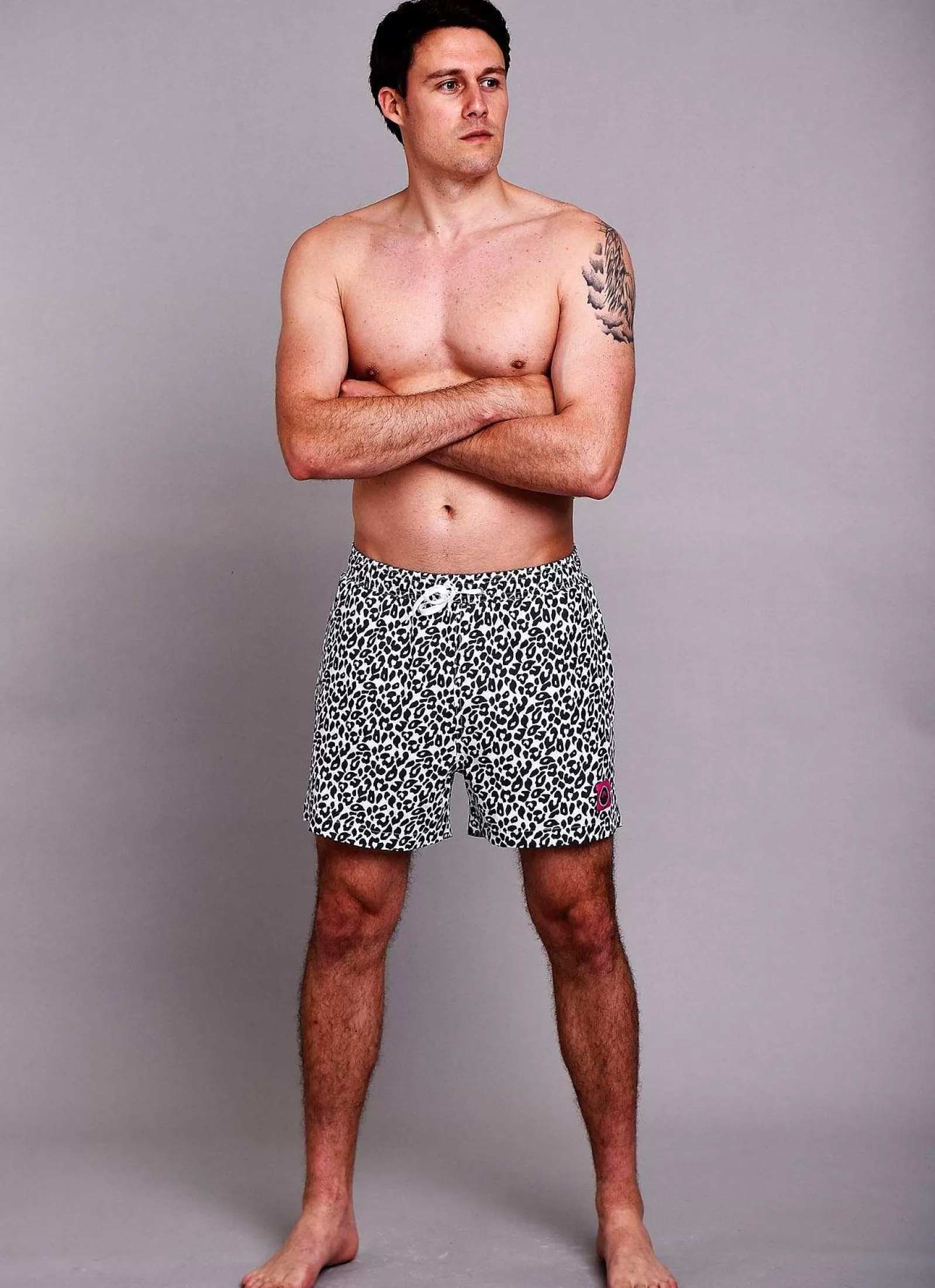 OOSC Swim Shorts<Snow Leopard Men'S Swim Shorts