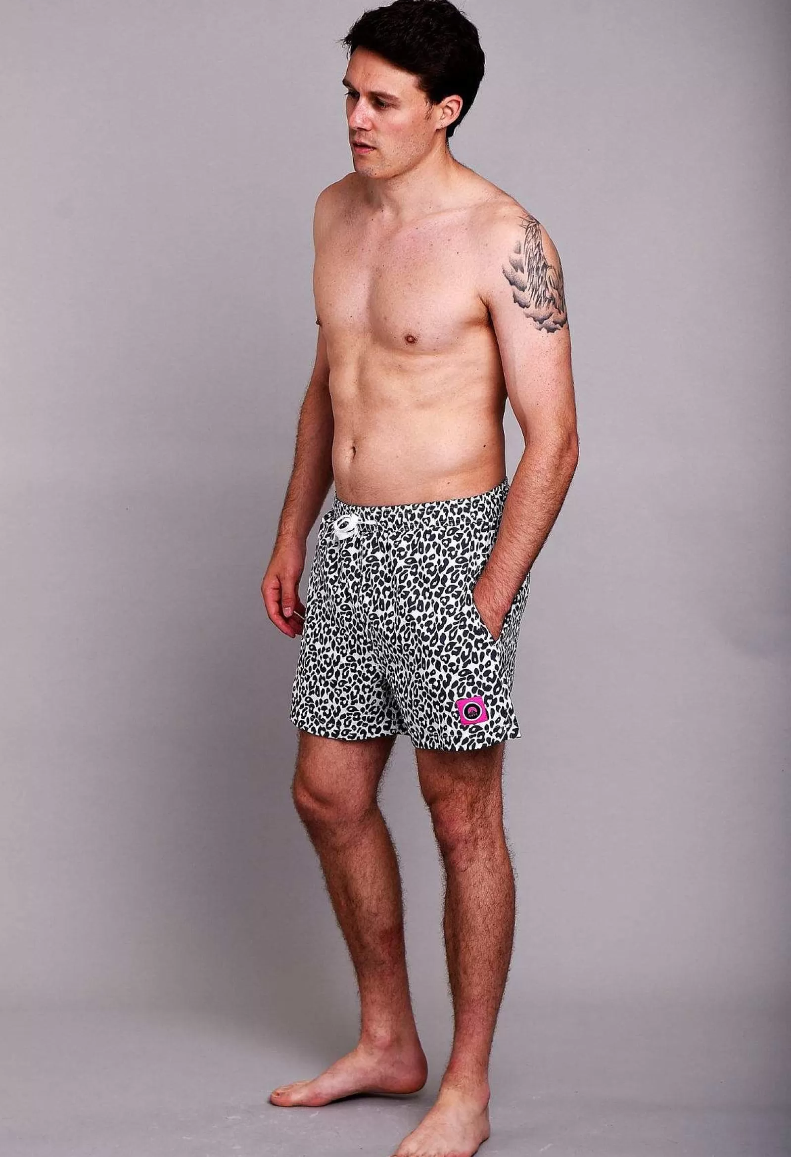 OOSC Swim Shorts<Snow Leopard Men'S Swim Shorts