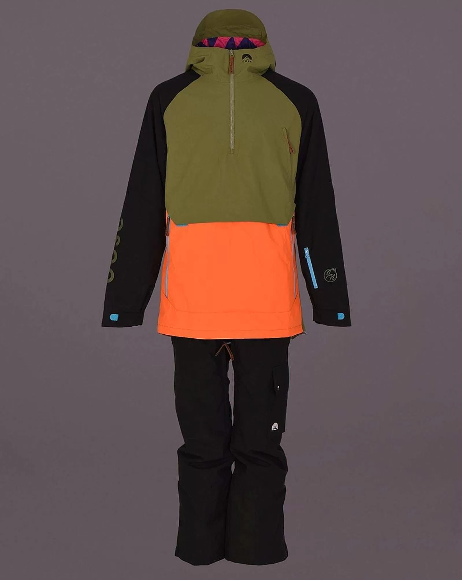 OOSC Snow Jackets<Snow Park Overhead Jacket - Orange & Khaki