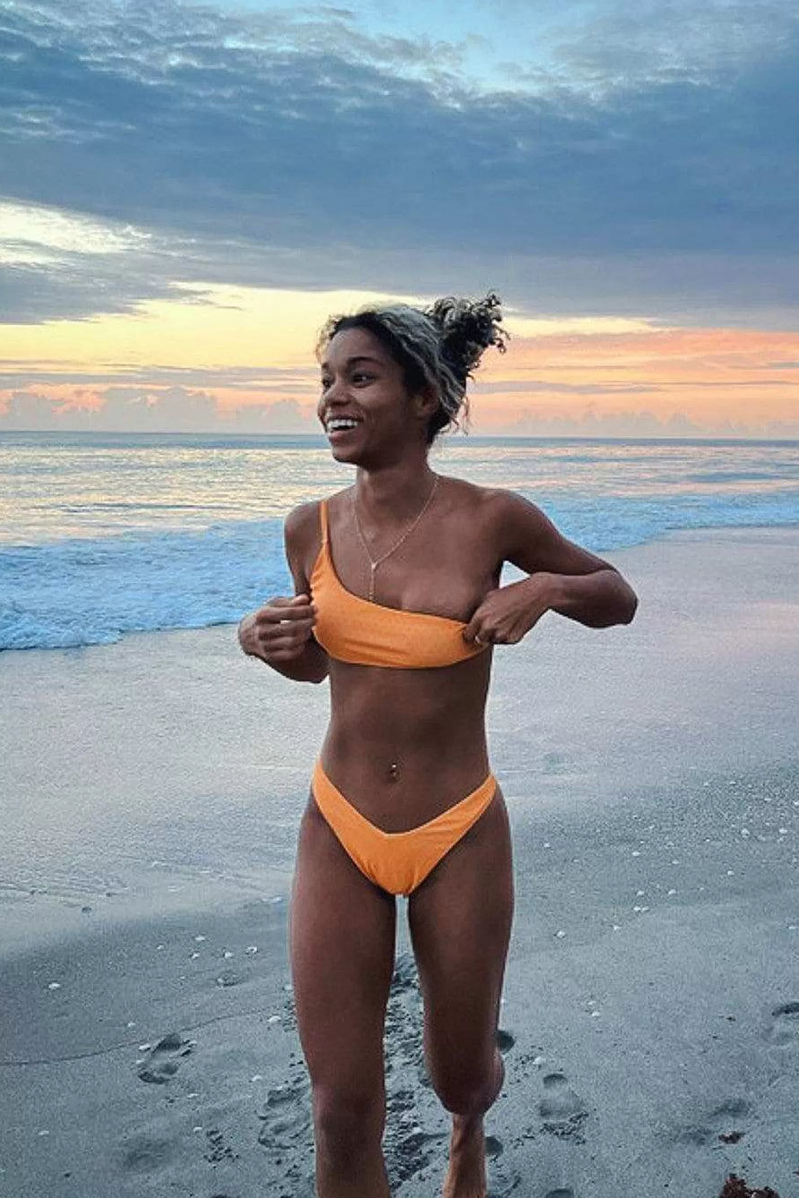 OOSC Bikinis<Tangerine Squeeze V-Cut Bikini Bottoms