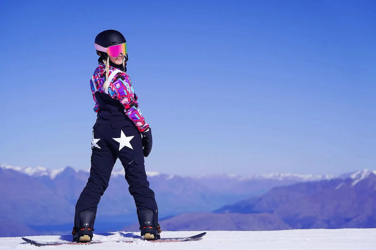 OOSC Yeh Girl Jackets & Bib Pants<Yeh Girl Ski & Snowboard Bib Pant - Katie Ormerod Black Stars Signature Line