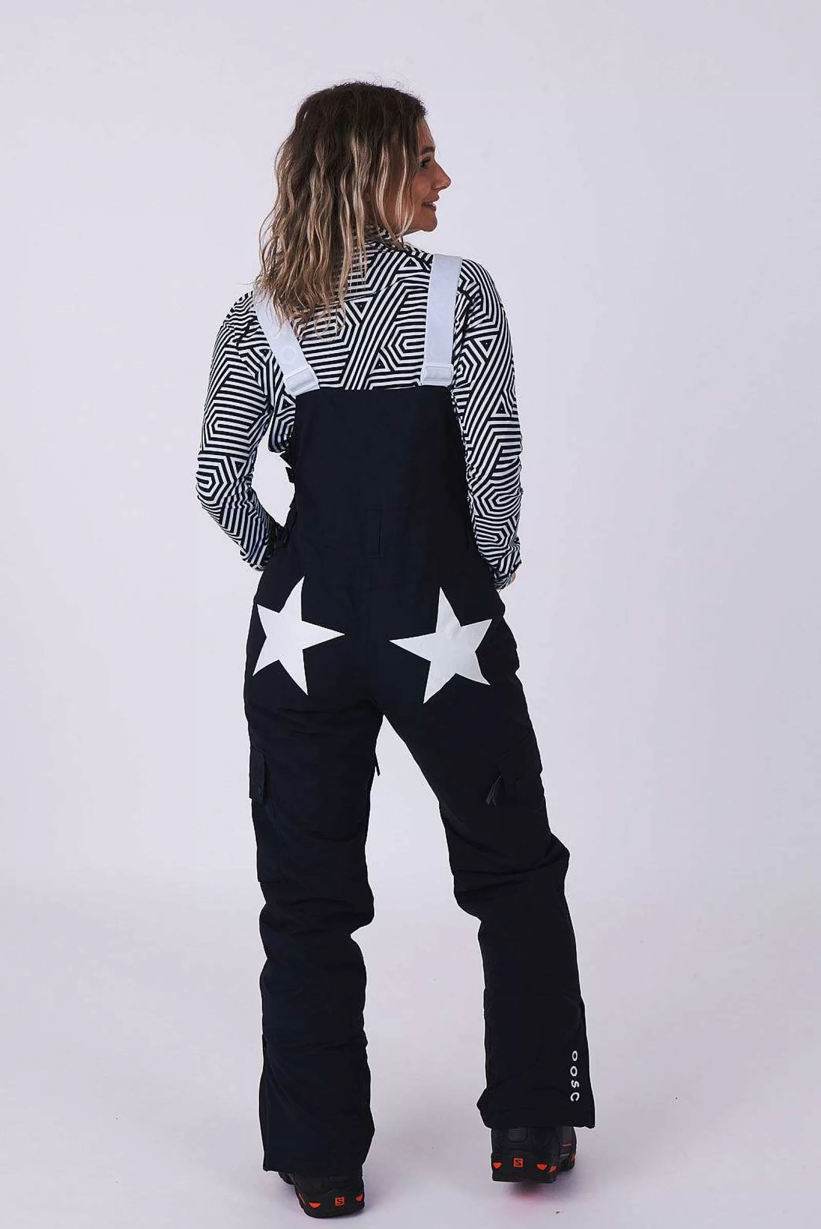 OOSC Yeh Girl Jackets & Bib Pants<Yeh Girl Ski & Snowboard Bib Pant - Katie Ormerod Black Stars Signature Line