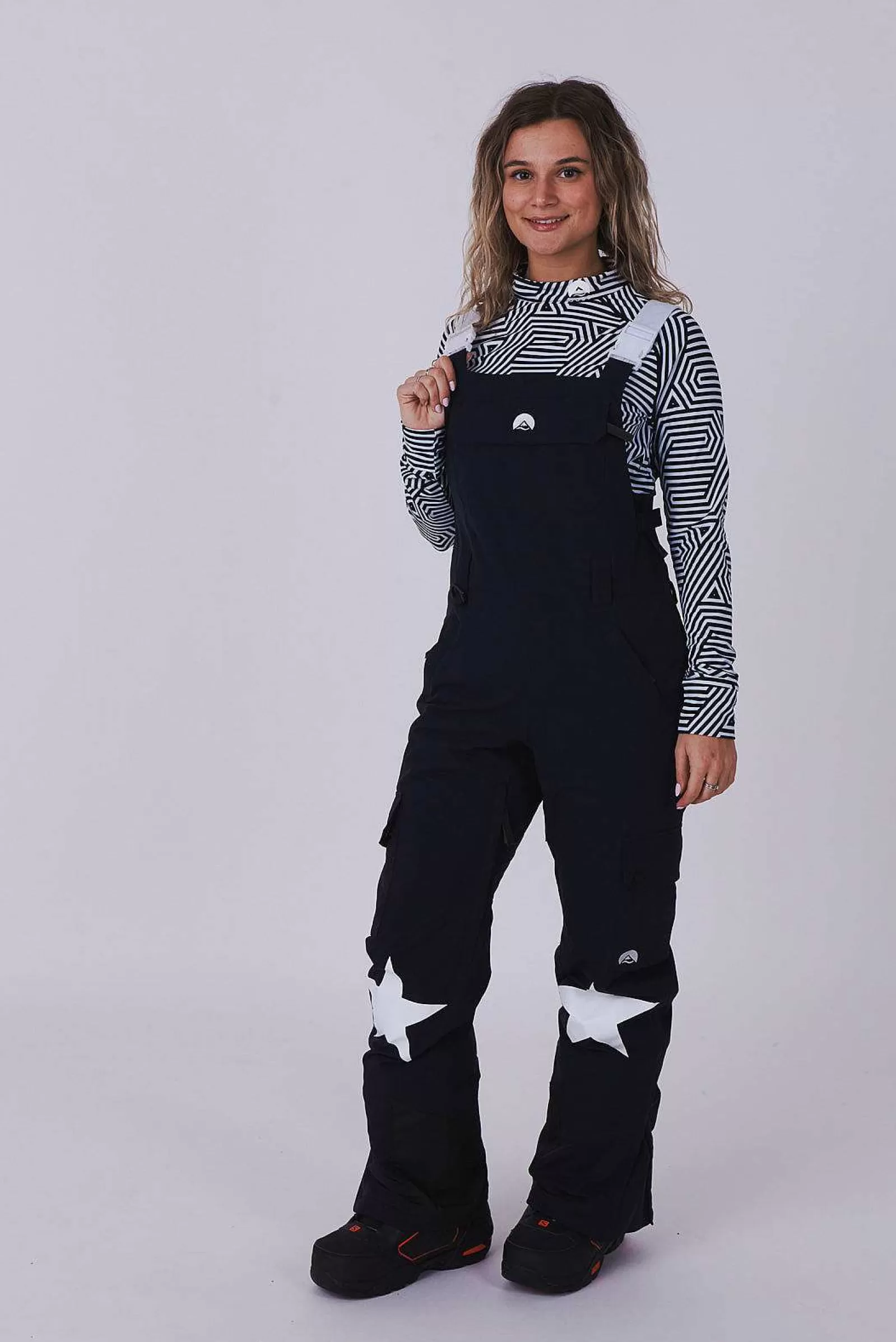 OOSC Yeh Girl Jackets & Bib Pants<Yeh Girl Ski & Snowboard Bib Pant - Katie Ormerod Black Stars Signature Line