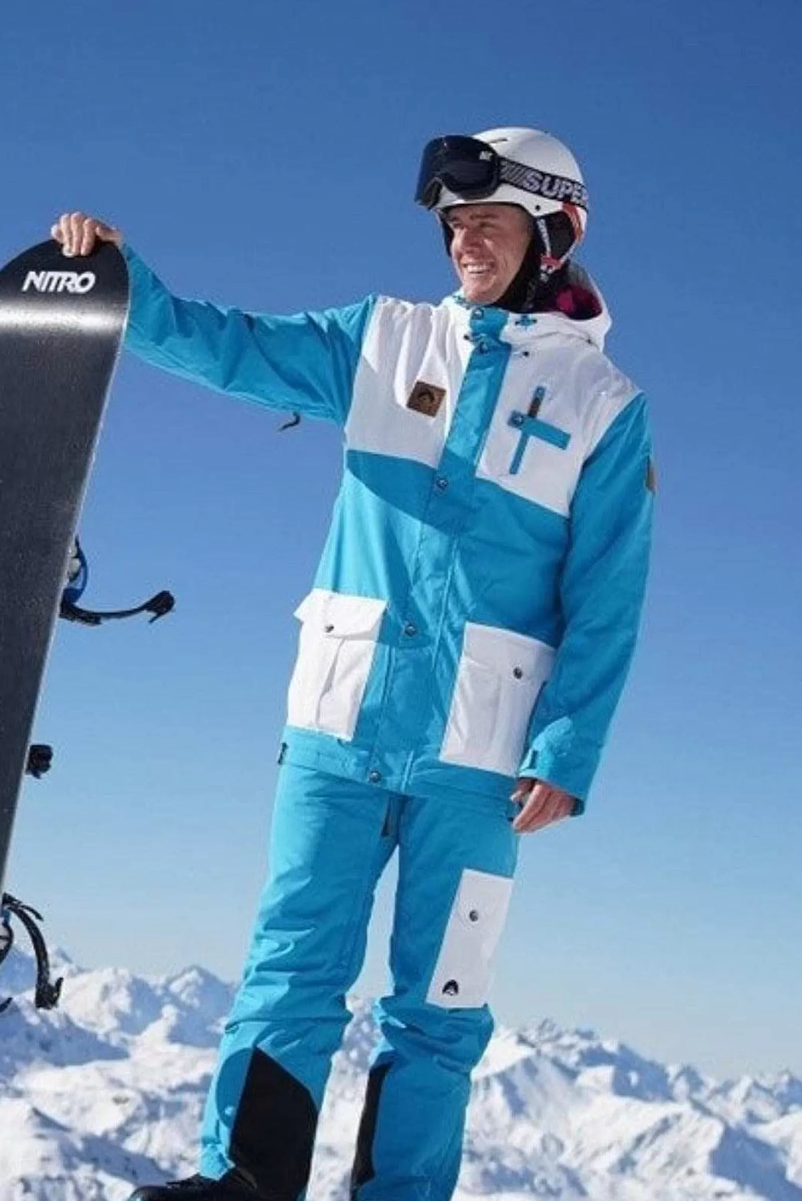 OOSC Snow Jackets<Yeh Man Men'S Ski Snowboard Jacket - Blue & White